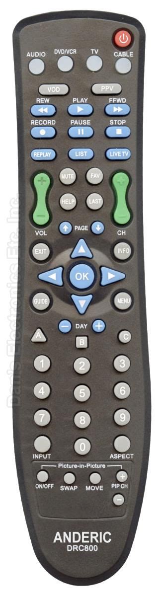 Buy Anderic Drc800 For Motorola Drc800 Cable Box Remote Control