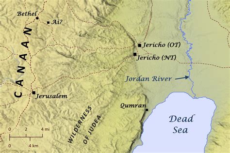 Jericho Wilderness Of Judea And Qumran Bible Mapper Blog