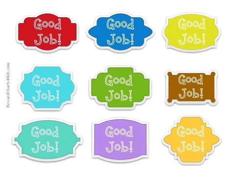 Free Good Job Sticker Printables Print On Paper And