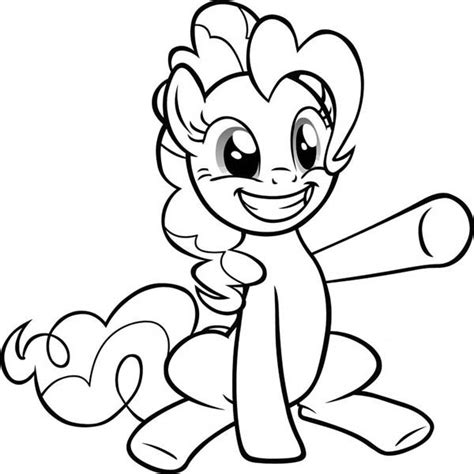 Print all of our applejack coloring pages for free. Pinkie Pie Big Smile In My Little Pony Coloring Page ...