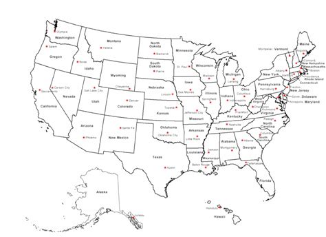 Printable Map Of Eastern United States With Capitals Printable Us Maps
