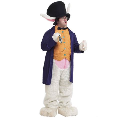 Deluxe White Rabbit Adult Sibling Costume Adult
