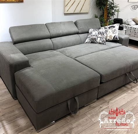 I cuscini di seduta sono in polilatex a 3 rigidità differenziate, i cuscini di schienale sono in polilatex a 2 rigidità differenziate tutti rivestiti con fibra di. Divano Letto con penisola ⋆ outlet arredamento Vesto Arredo la Casa