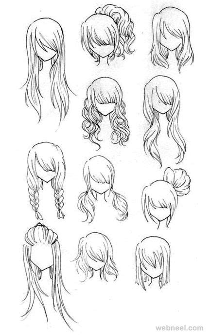 Anime hair is pretty easy to draw compared to real structured hair illustrations so only a little bit of training is needed with impressive results. Pin on Tuesday Ideas