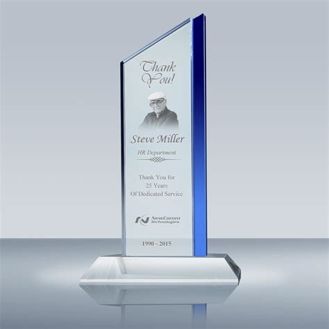 Years Of Service Award Plaque Crystal Pinnacle Award 002