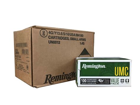 Remington Umc Metal Case Handgun Ammunition 9mm Luger 115 Gr Fmj 1145