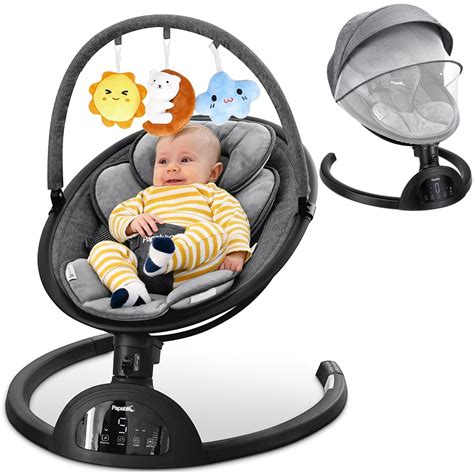 Papablic Baby Swing Bluetooth Portable Swing For Infants With 5