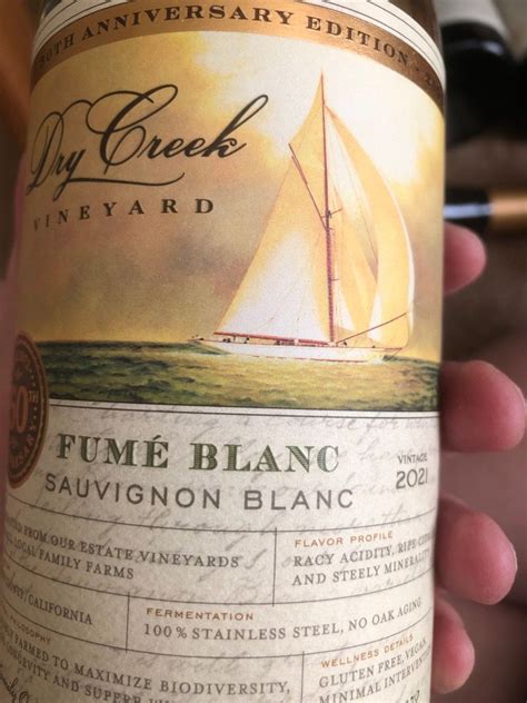 2021 Dry Creek Vineyard Fumé Blanc Sonoma County Usa California