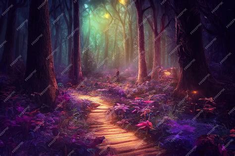 Backdrop Mystical Forest Fantasy Forest Fantasy Lands