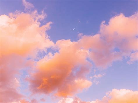 Find images of sky wallpaper. Download wallpaper 1600x1200 clouds, sky, porous, orange ...