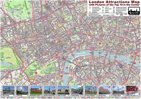 London Attractions Map Pdf Printable On A4 And A3