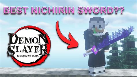 Secret Best Nichirin Sword Minecraft Demon Slayer Youtube
