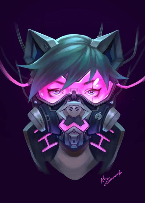 Cyberpunk Cat Girl By Mscatmermaid On Deviantart