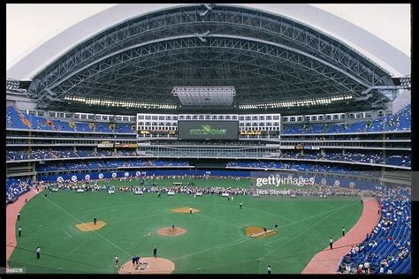 A General View Of The Skydome From Above Home Plate During A Toronto