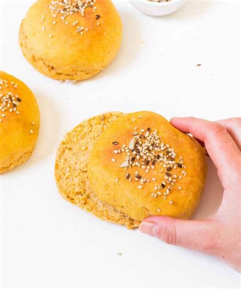 Sweet Potato Burger Buns Vegan Blooming Nolwenn