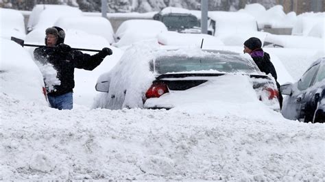 Snowstorm Slams Road Air Travel In Us Midwest