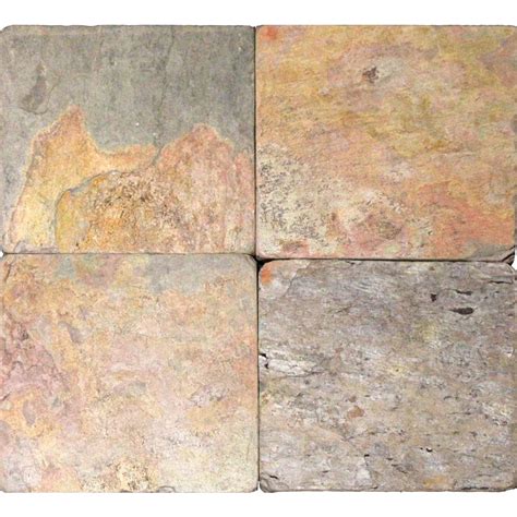 Msi Stone Ulc 3 Inch X 6 Inch Tumbled Slate Floor And Wall Tile In