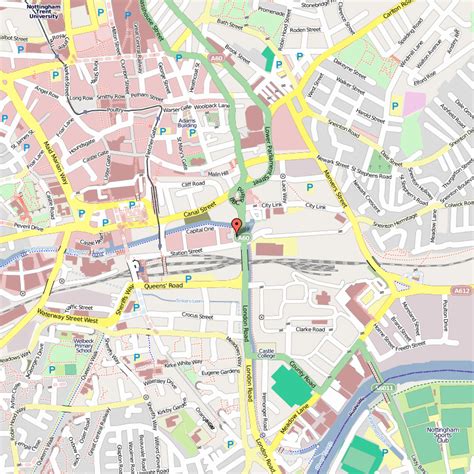 Nottingham Detail Map 