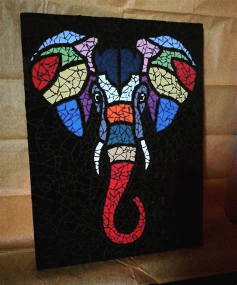 Mosaic Elephant Mosaico De Animales Obras De Arte Con Mosaicos