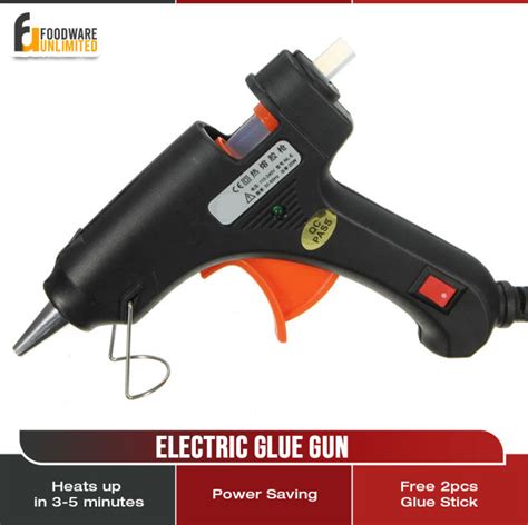 Hot Melt Glue Gun Electric Heat Adhesive W 2 Glue Sticks High Quality