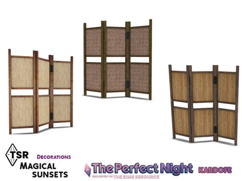 The Sims Resource The Perfect Nightkardofemagical Sunsetsroom Divider