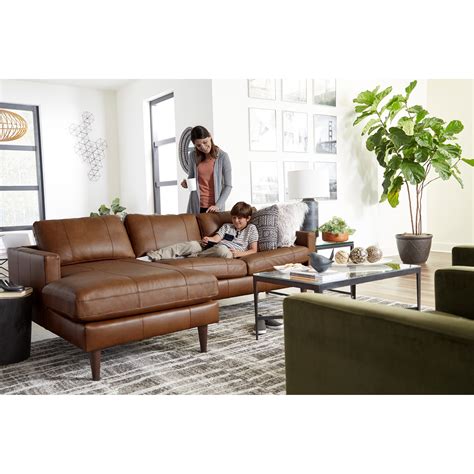Best Home Furnishings Trafton Contemporary Chaise Sofa With Laf Chaise