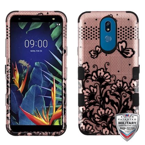 Lg K40 Phone Case 3 In 1 Hybrid Impact Armor Hard Pc And Tpu Silicone