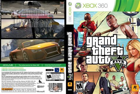 Capa Grand Theft Auto V Gta 5 Xbox 360 Exclusiva Gamecover