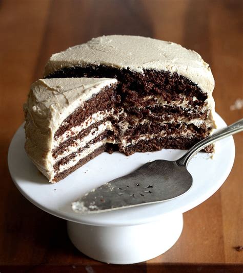 Chocolate Layer Cake With Peanut Butter Frosting Cooking For Seven