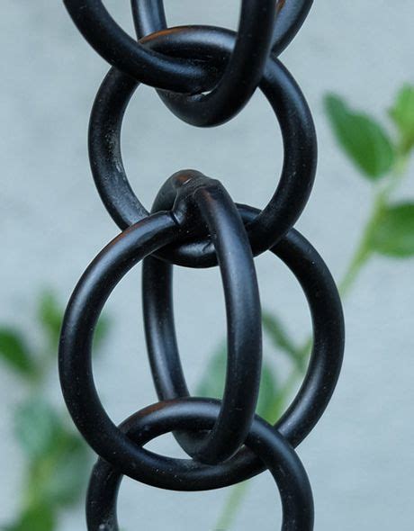 Black Double Loops Link Chain - Decorative Rain Chains