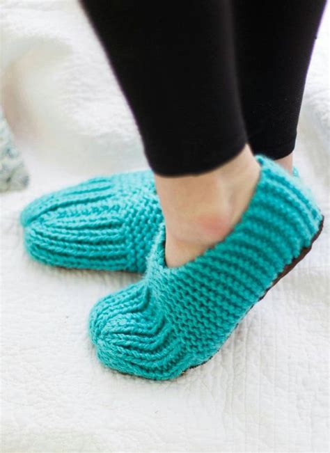 Pin On Knit Slippers Free Pattern