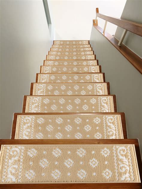 Sofihas Beige Stair Treads Non Slip Stair Treads Set Of 13 Daffodil
