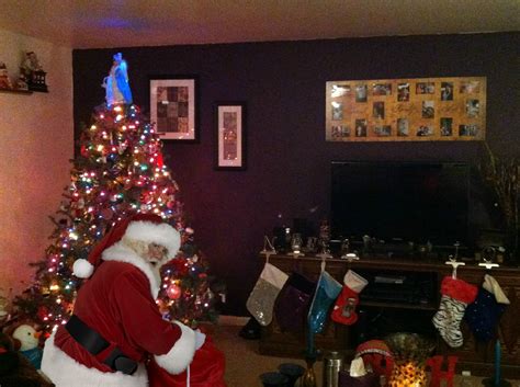 Santa In My Living Room Christmas Tree Decor Holiday Decor