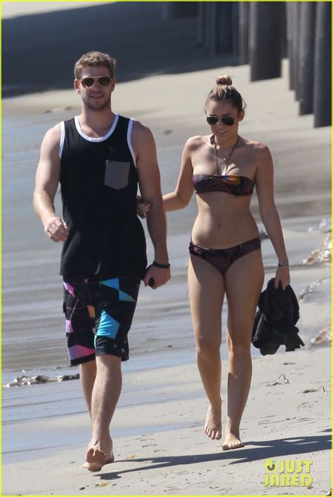 Miley Cyrus Bikini Babe With Liam Hemsworth Photo 2590117 Bikini