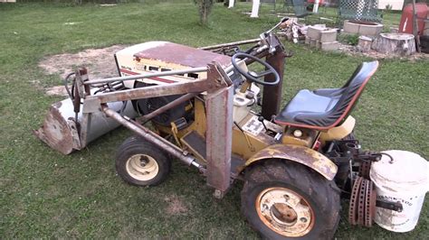 1973 Sears Ss16 V Twin With Kwik Way Front End Loader Youtube