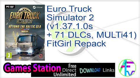 Download the ets2 (v 1.37.1.0s + 71 dlc) torrent or choose other verified torrent downloads for free with torrentfunk. Euro Truck Simulator 2 (v1.37.1.0s + 71 DLCs, MULTi41 ...