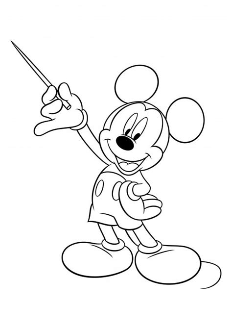 Colorat Mickey Mouse
