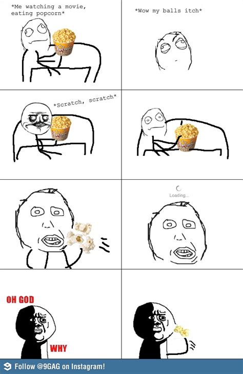 Eating Popcorn Funny Meme Funny Memes And Pics
