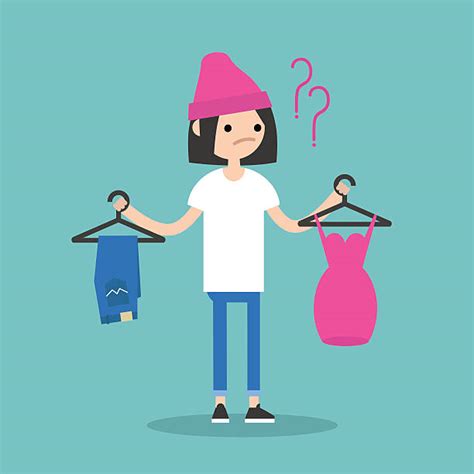 Royalty Free Girl Getting Dressed Clip Art Vector Images