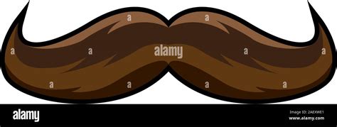 Vintage Mustache Icon Flat Design Stock Vector Image And Art Alamy