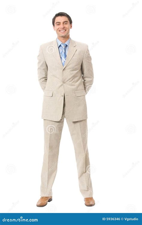 Businessman Isolated On White Stock Photo Image Of Joyful Business