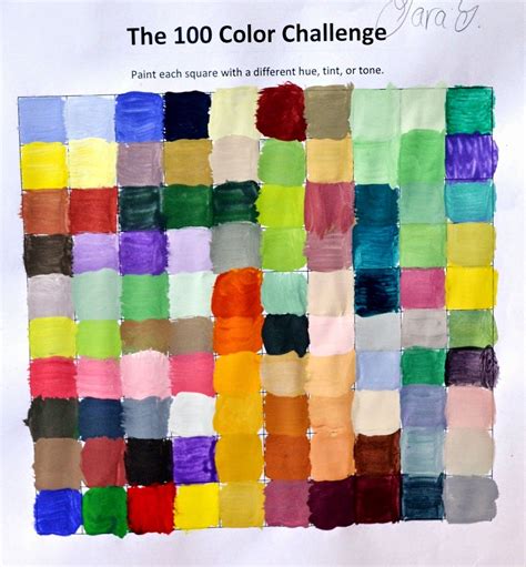 Color Mixing Challenge Mix 100 Different Colors Lessons From The K