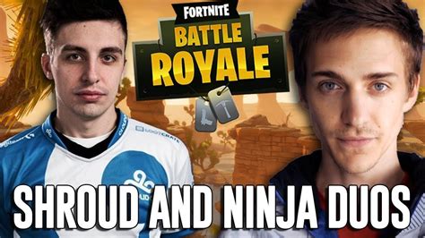 Ninja And Shroud Duos Fortnite Battle Royale Gameplay Fortnite