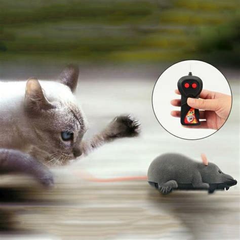 Rotated Rat Mice Toy Pets Cat Toy Mousefor Cats Funny Wireless
