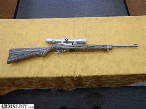 Armslist For Sale Ruger 1022 Stainless With Green Laminate Stock