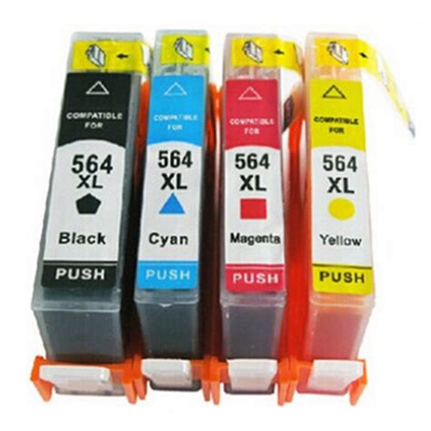 4 Pk 564 Xl 564xl Ink Cartridges Replacement For Hp Hp564 Hp564xl