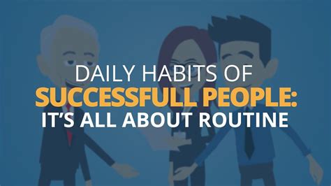 Daily Habits Of Successful People Its All About Routine Brian Tracy