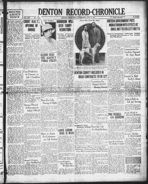 Denton Record-Chronicle (Denton, Tex.), Vol. 30, No. 283, Ed. 1 Friday