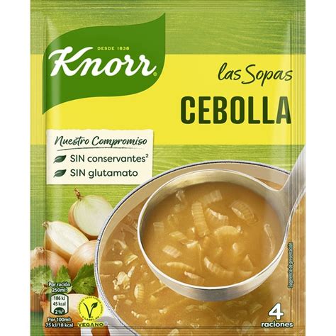 Sopa de cebolla sobre 50 g KNORR Supermercado El Corte Inglés El