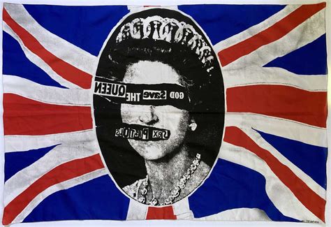 Lot 215 Original Sex Pistols God Save The Queen Flag